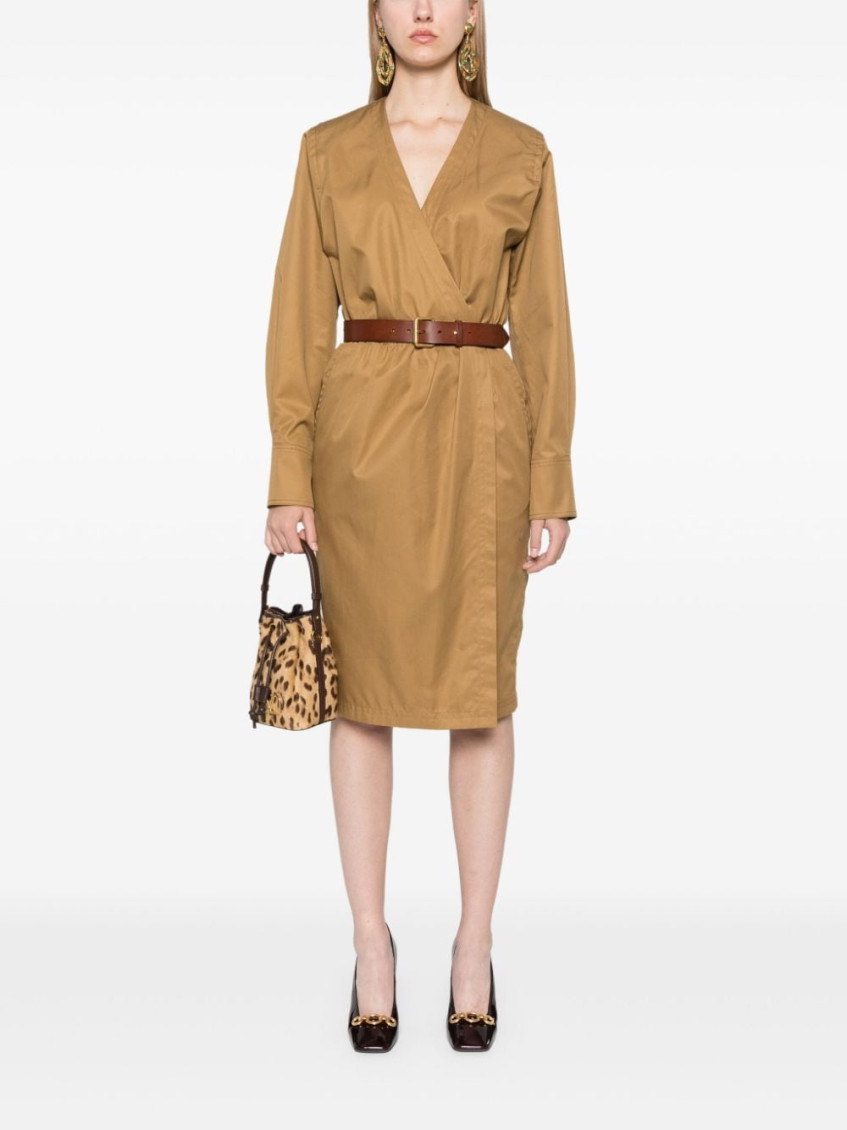 Belt Detail Midi Dress