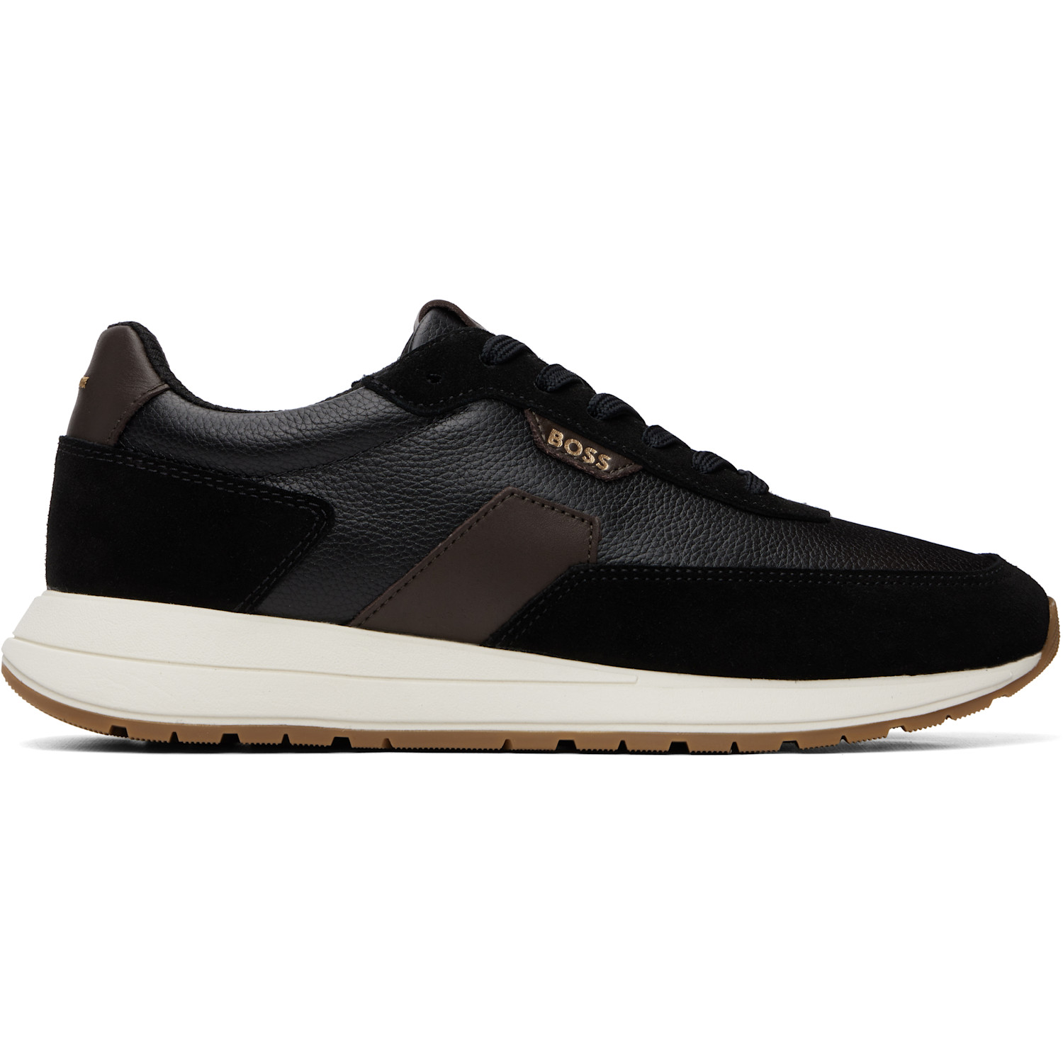 Black Leather Sneakers