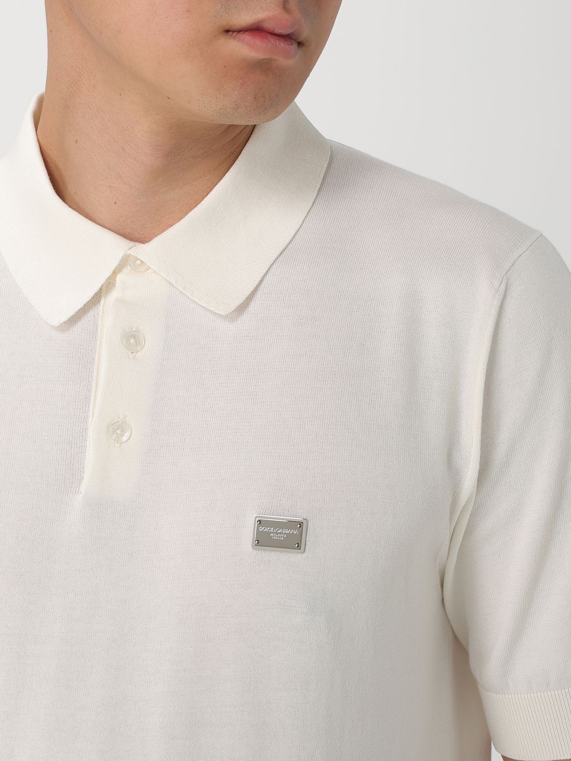 Polo Shirt Men color White