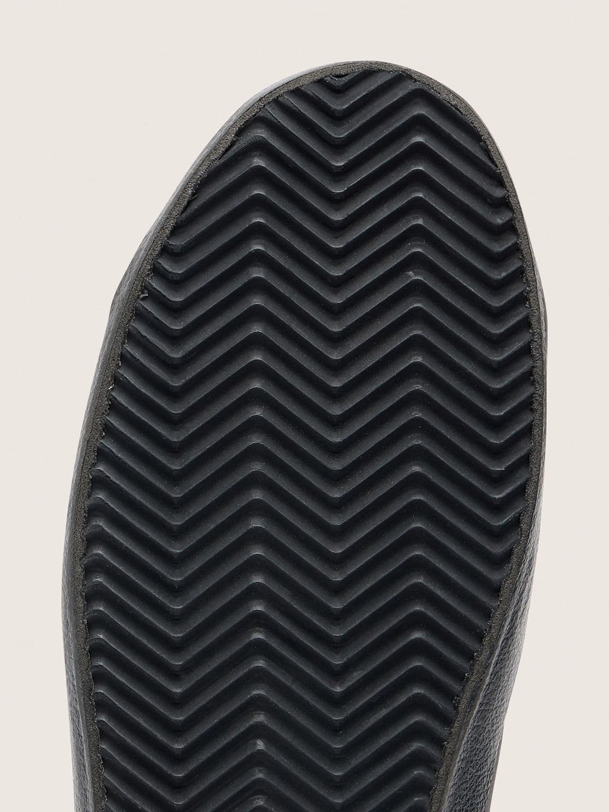 Golden Goose - Men's Super-star In Black Nappa With Suede Details And Black Foxing, Man