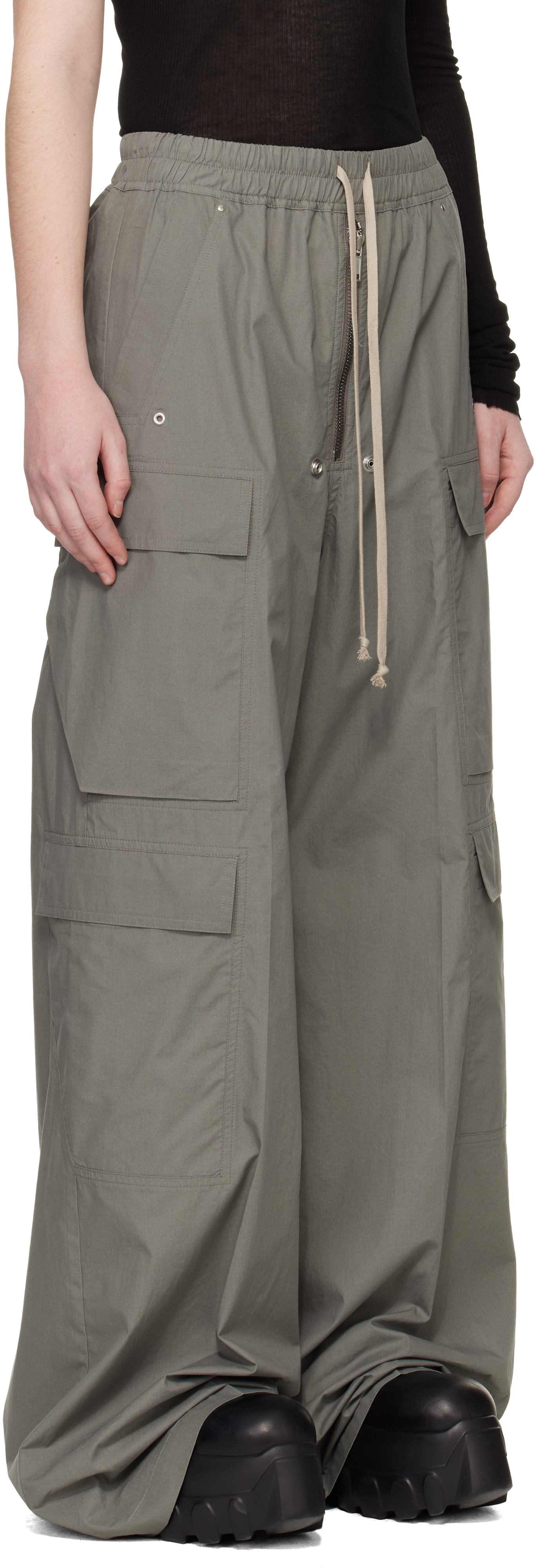Khaki Temple Cargobelas Cargo Pants