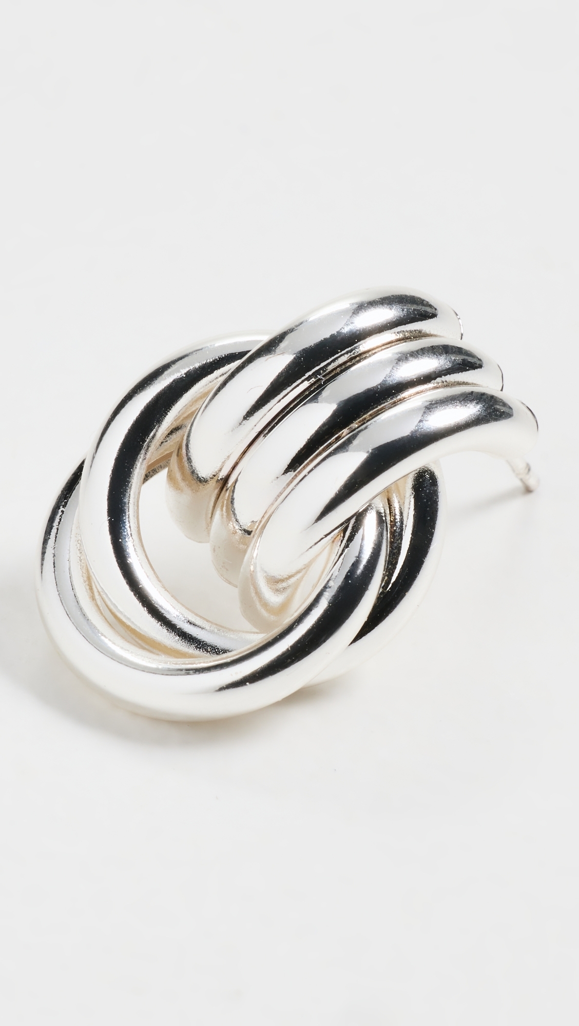 Baby Knot Silver Earrings Silver One Size