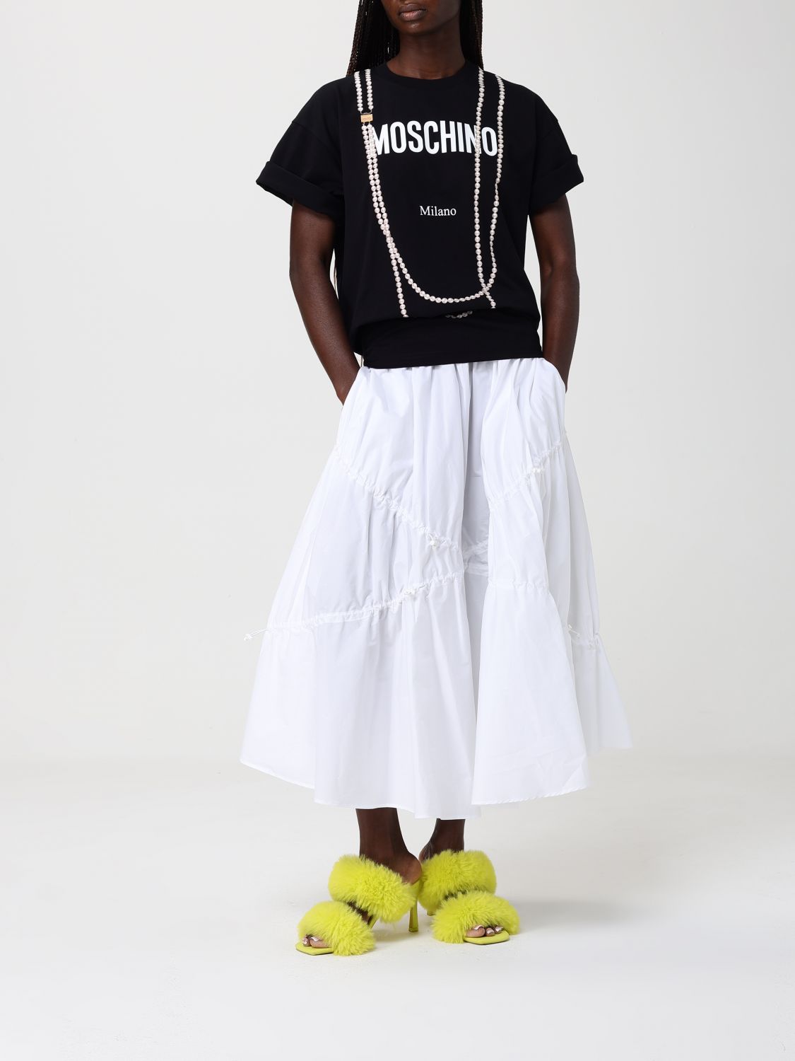 Skirt Woman color White