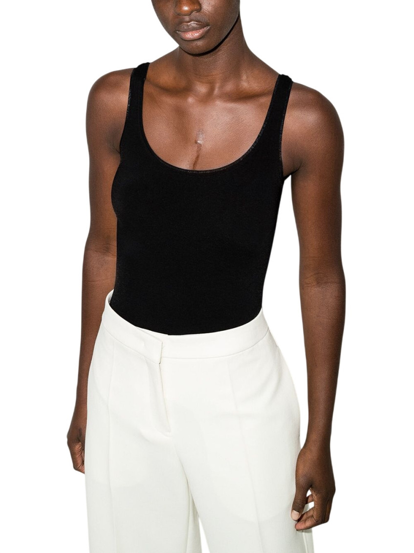 Wolford - sleeveless stretch body with rounded neckline