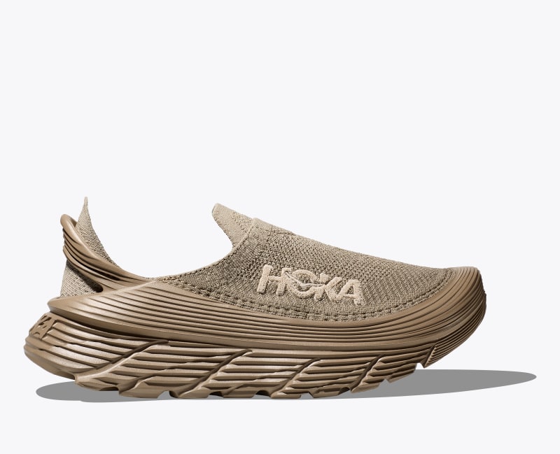 HOKA Restore TC Shoes in Dune/Oxford Tan