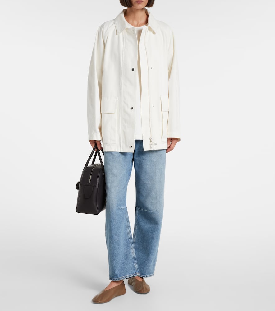 Miro high-rise cropped barrel-leg jeans