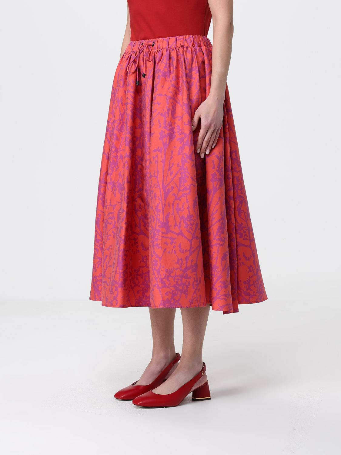 Skirt Woman color Coral