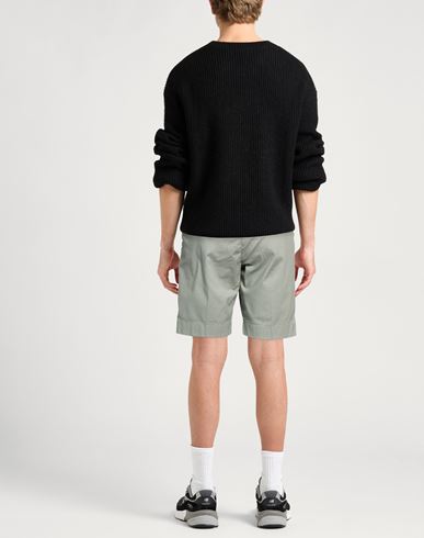 Man Shorts & Bermuda Shorts Sage green Size 30 Cotton, Polyester, Elastane