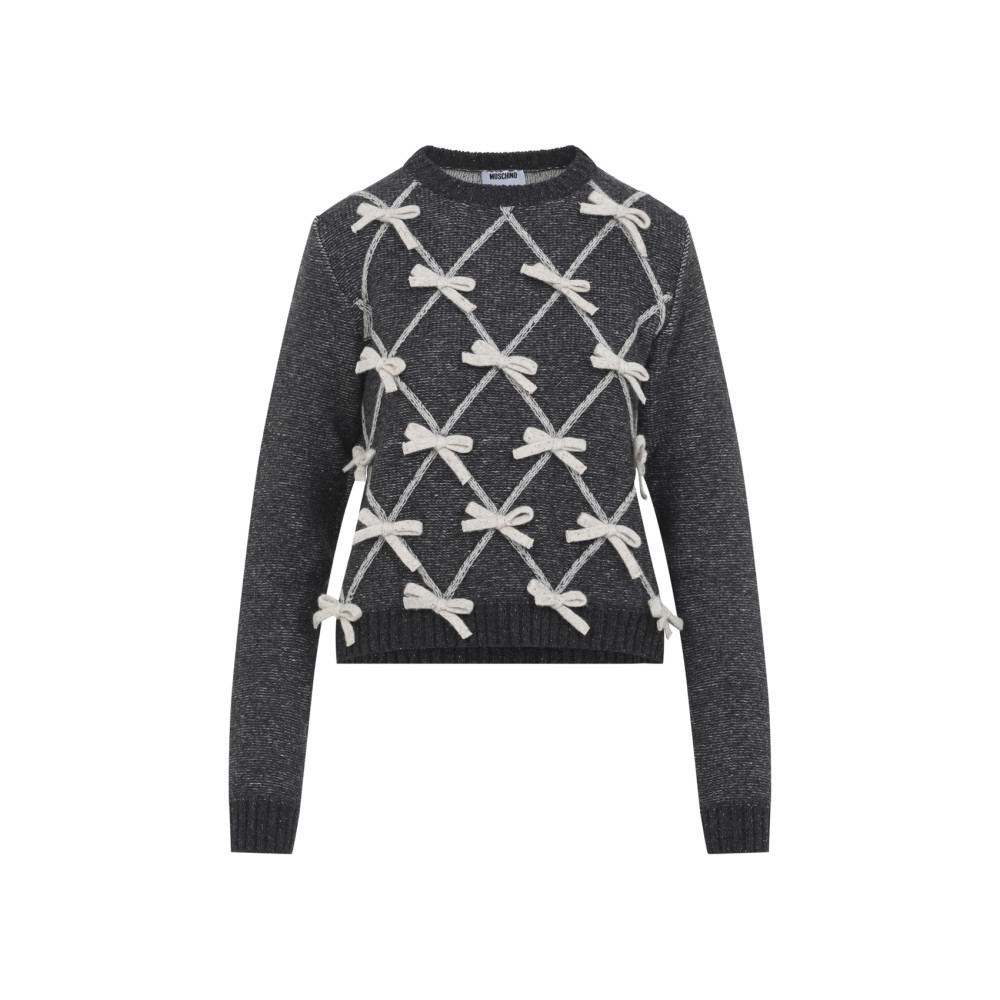 Grey Embellished Sweater