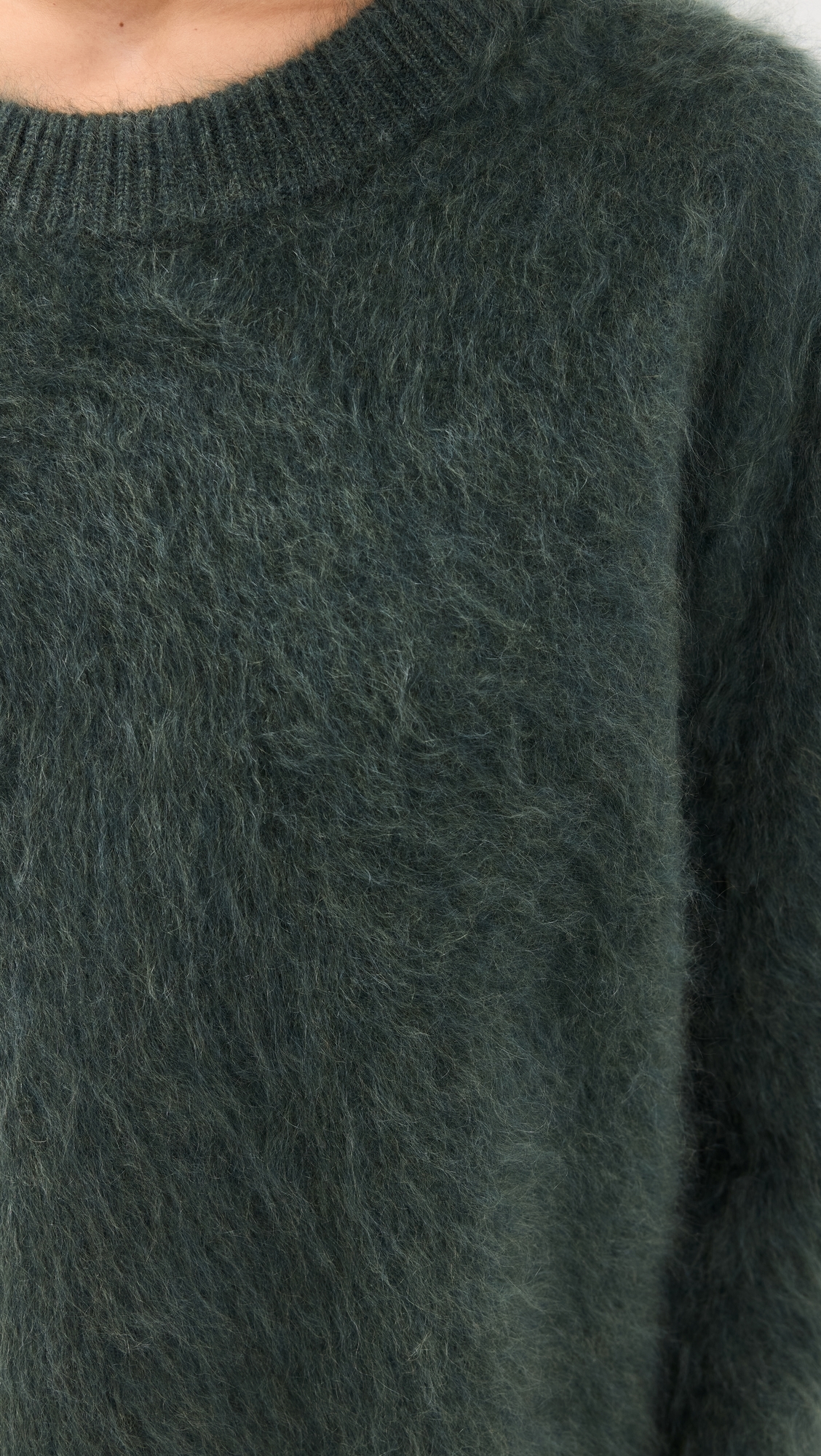 Natalia Cashmere Sweater Olive Brushed