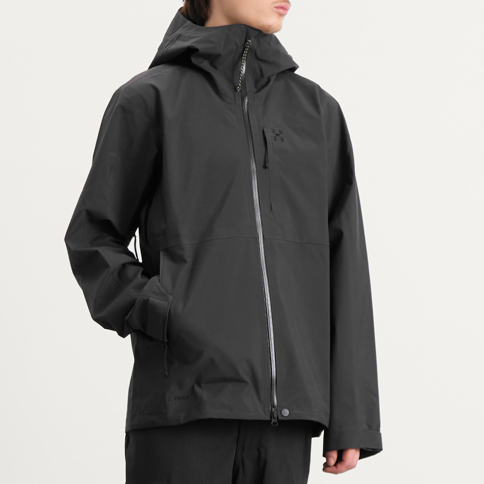 Men's Front Proof II Waterproof Jacket True Black