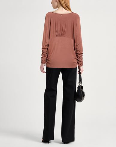 Woman Top Brown Size 6 Viscose
