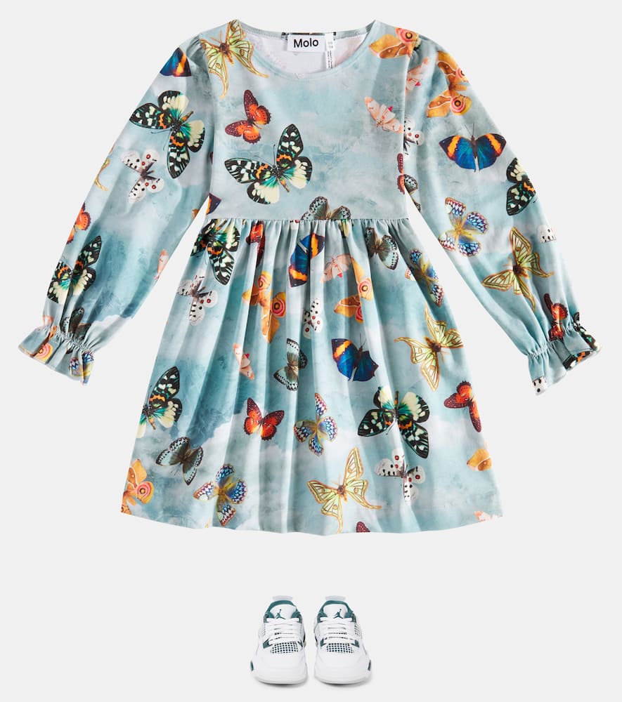 Camie printed cotton-blend dress