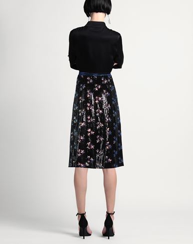 Woman Midi skirt Black Size 4 Polyester