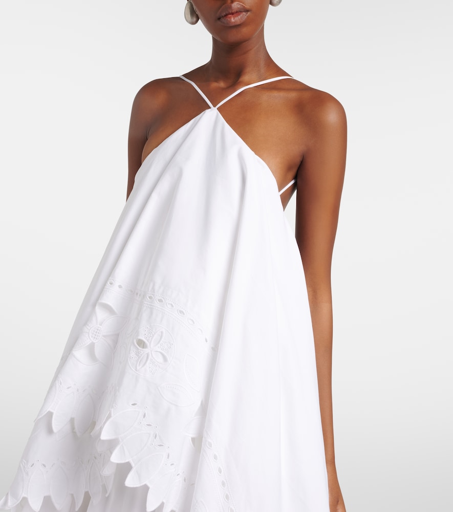 Provençale tiered cotton poplin gown