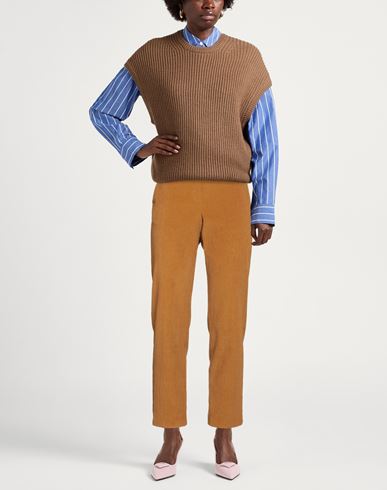 Momoní Woman Pants Camel Size 4 Cotton, Modal, Elastane