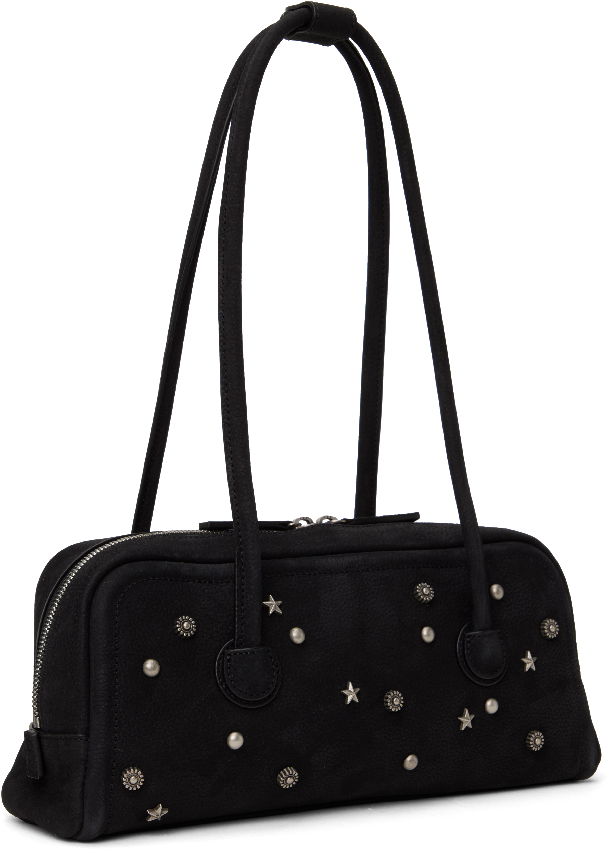 MARGESHERWOOD Black Soft Baguette Bag