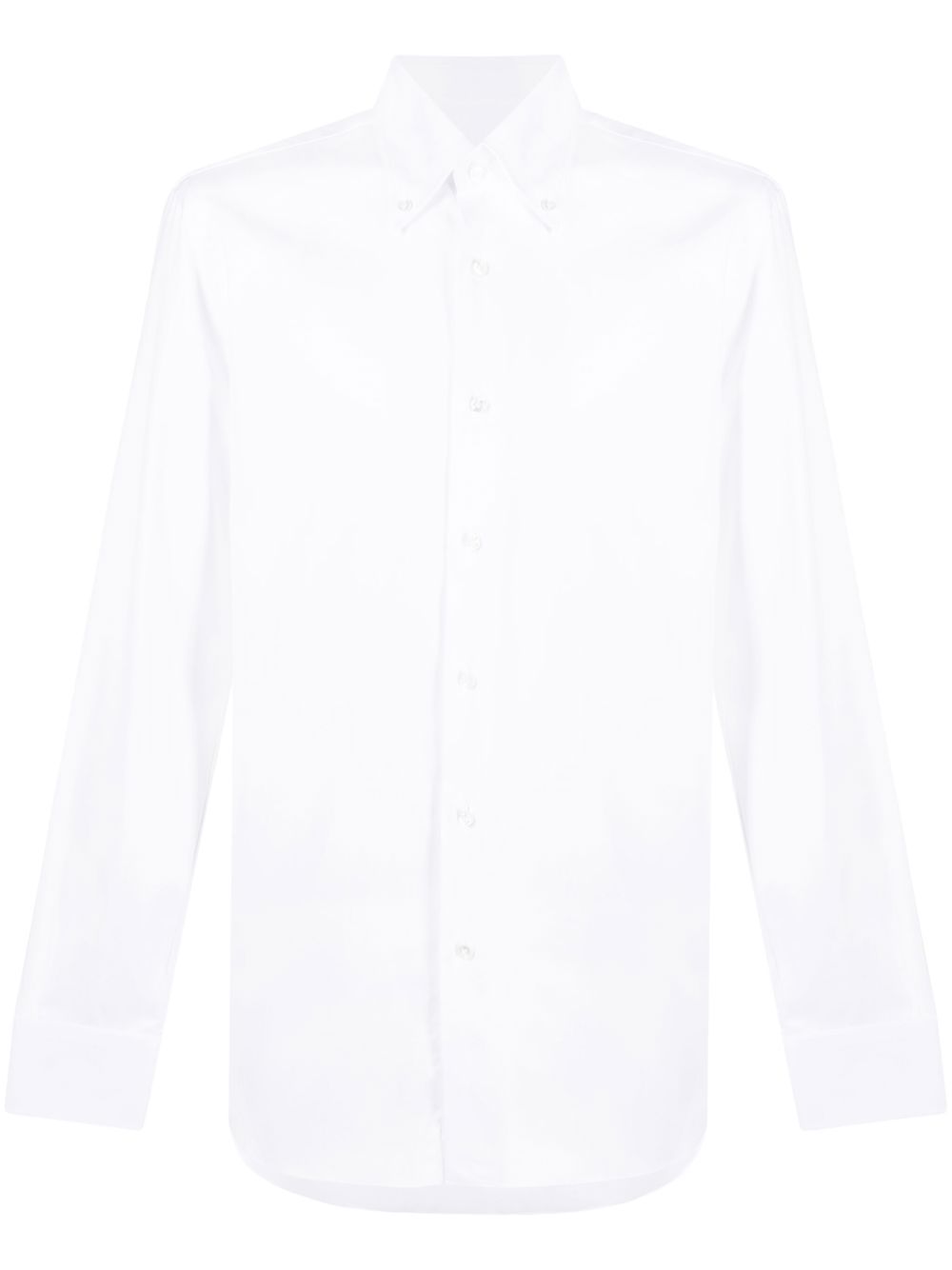 Button-up cotton shirt - White