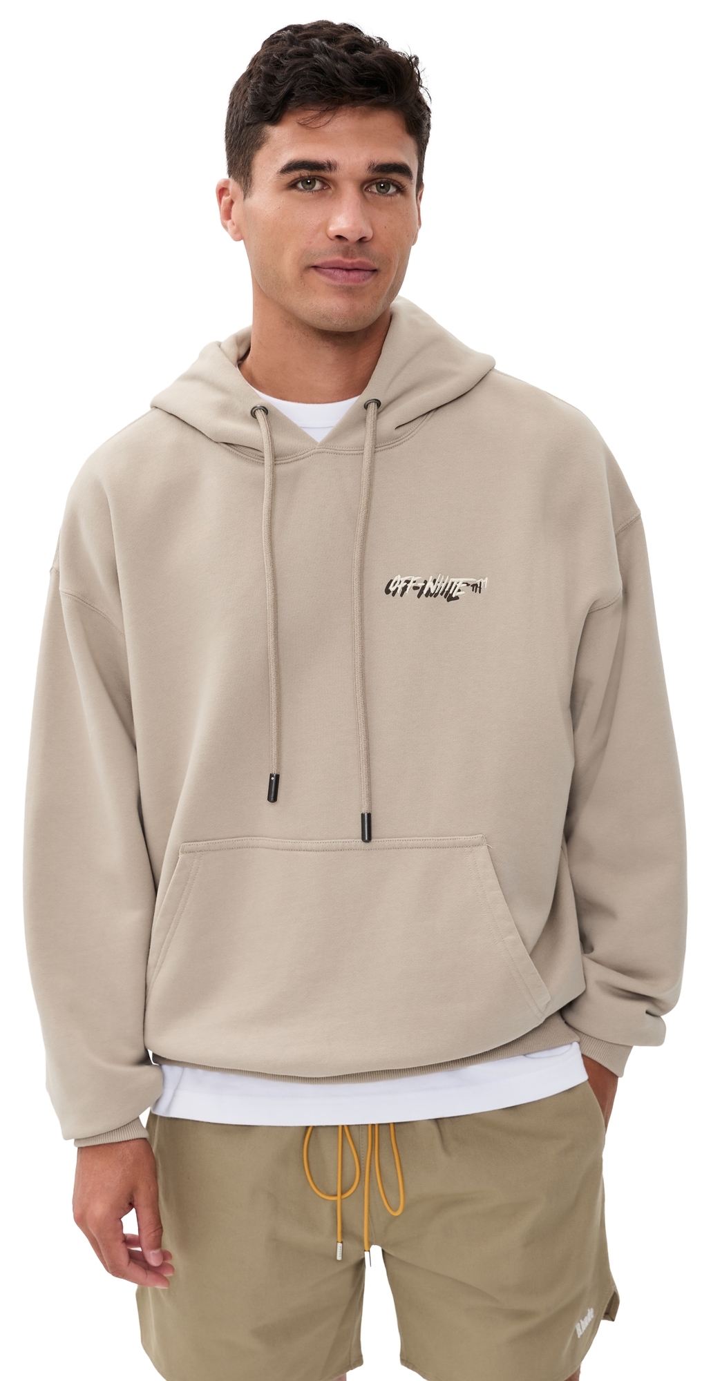 Shadow Logo Skate Hoodie Stone