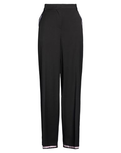 Woman Pants Black Size 8 Polyester, Viscose, Elastane