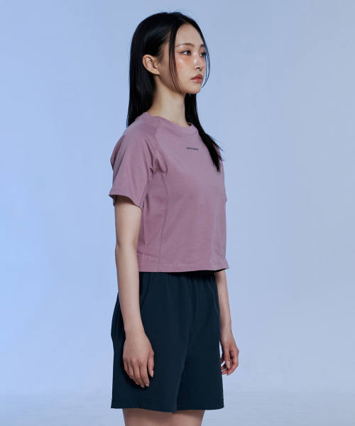 W Brijex Aerocool Crop Short Sleeve T-Shirt