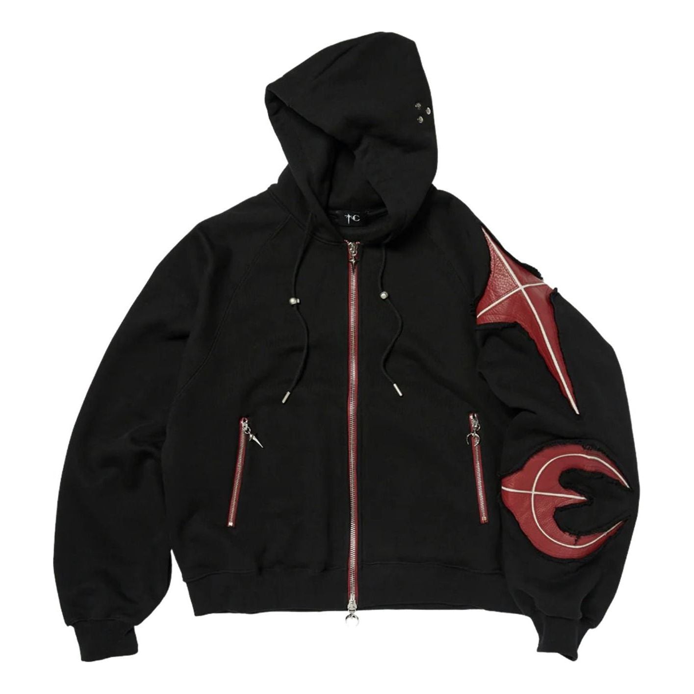 New Rock Zip-Up Hoodie 'Black'
