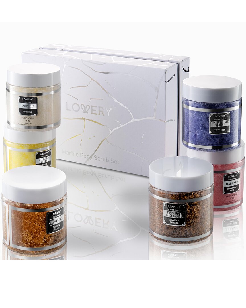 Body Scrub 6 Pack Exfoliating Body, Face, hand, Foot Scrub, Acne Remover