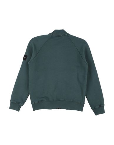 Kid Boy Sweatshirt Dark green Size 10 Cotton