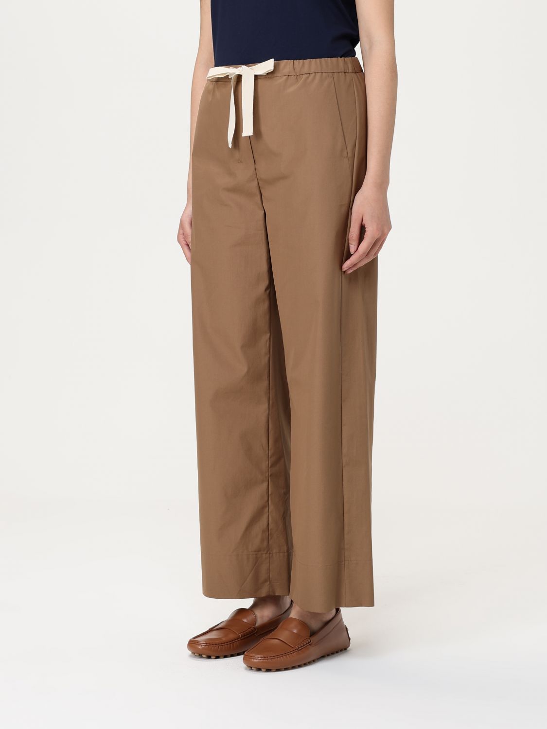 'S Max Mara paperbag-waist trousers - Brown