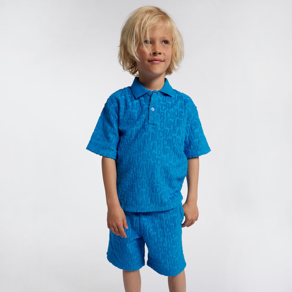 Marc Jacobs Kids Monogram jacquard cotton-blend terry shorts