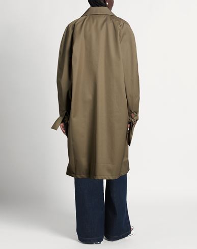 Fête Impériale Woman Overcoat & Trench Coat Military green Size 10 Polyester, Cotton, Polyurethane