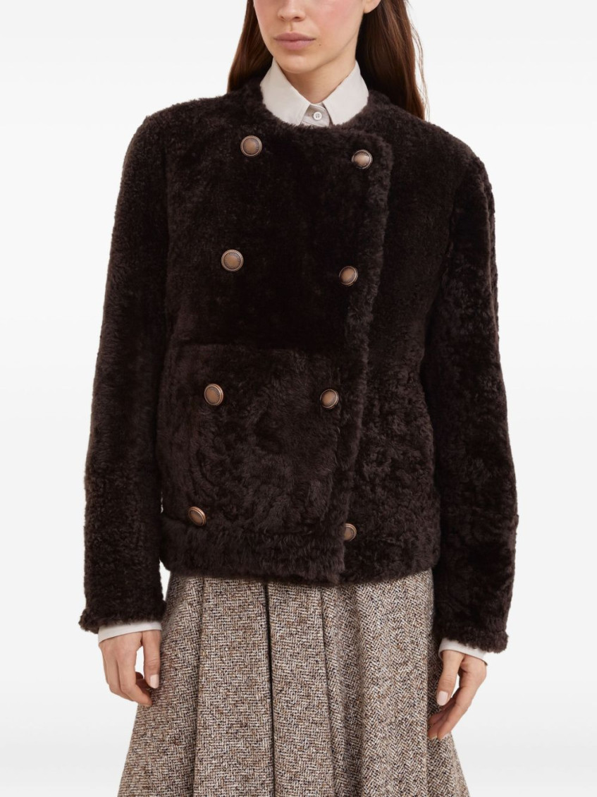 Double-breasted jacket - Brown