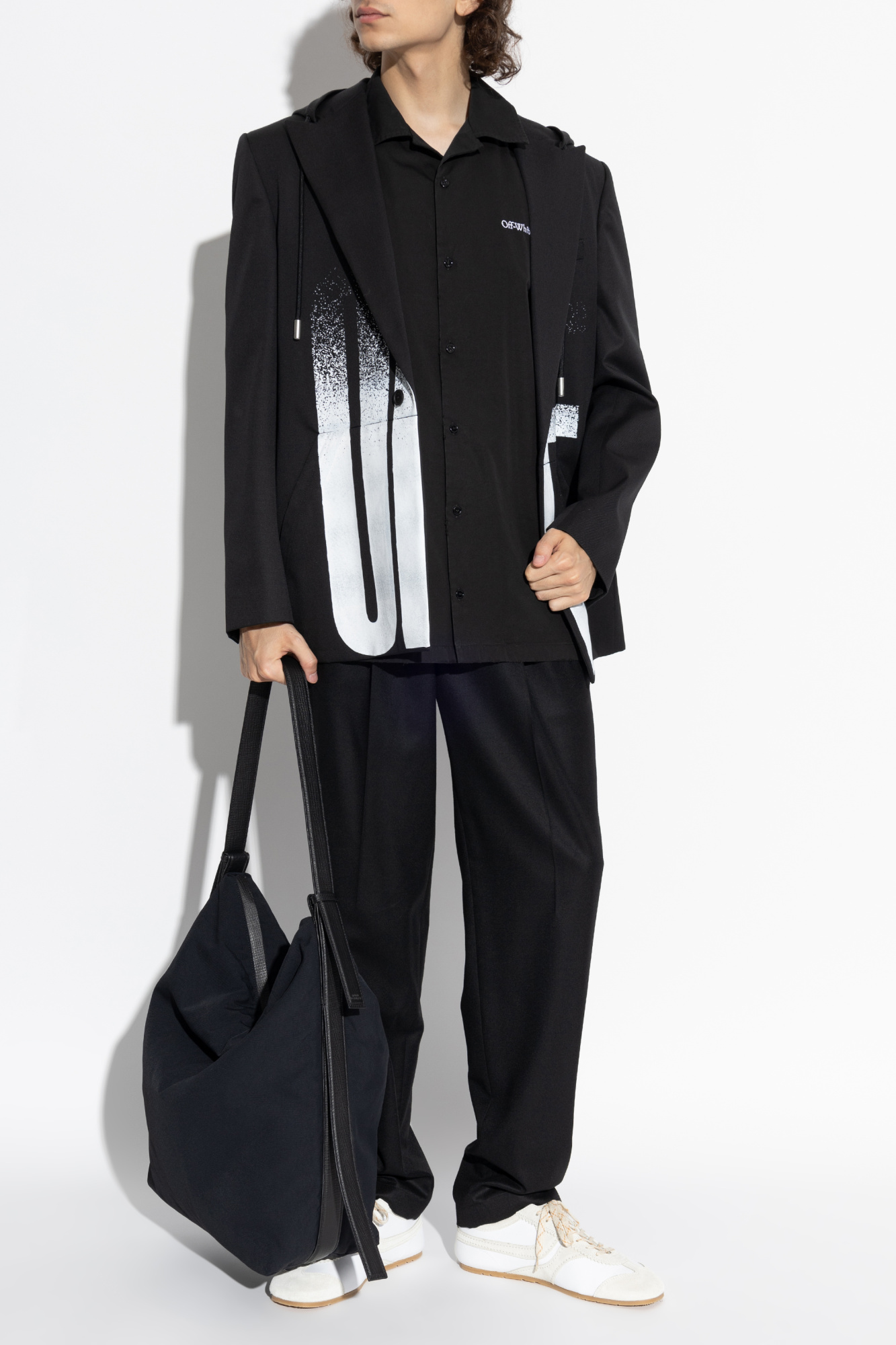 Jacket With Hood, Men's, Black