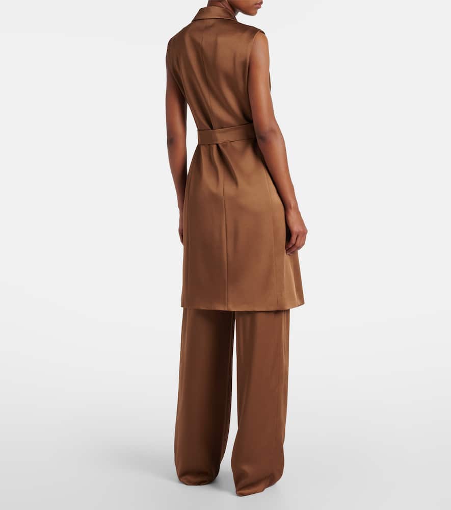 Afgano belted satin jacket