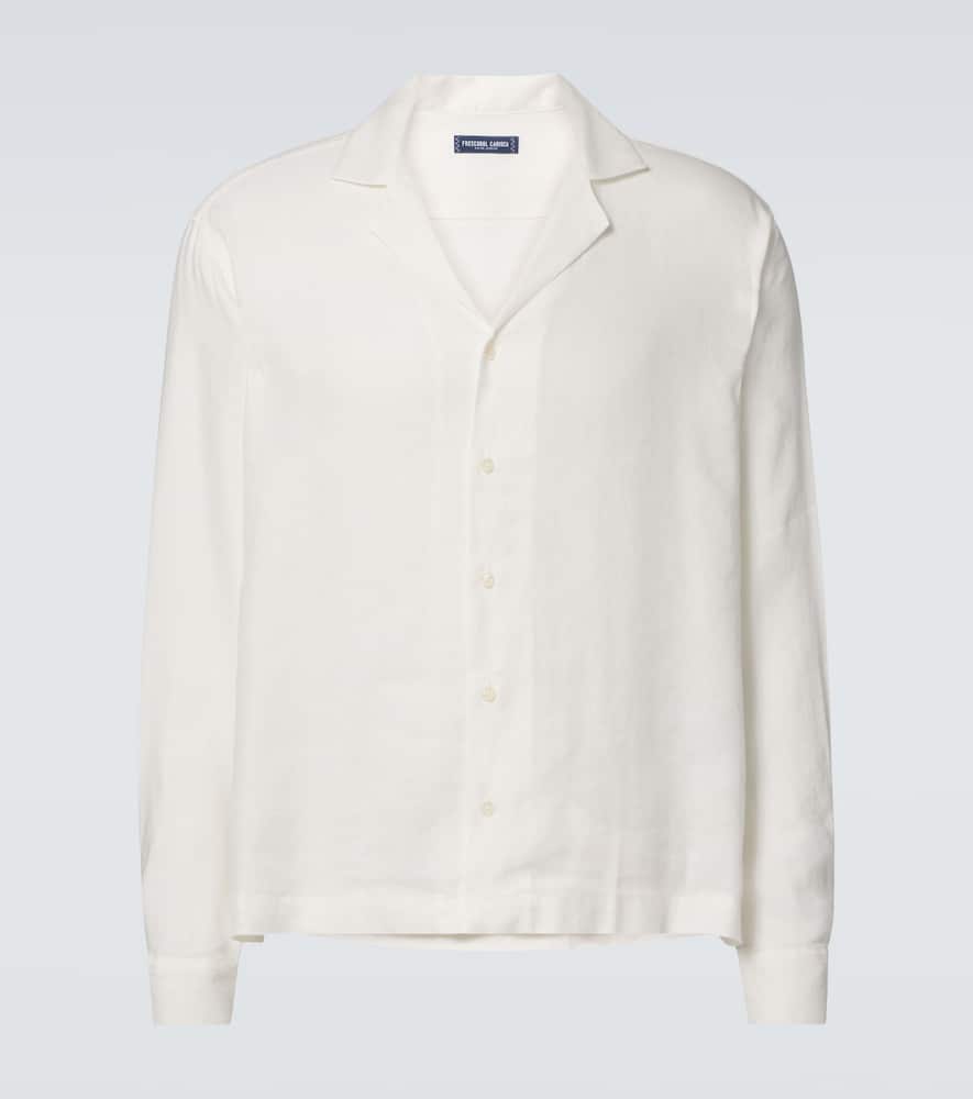 Safra linen-blend shirt