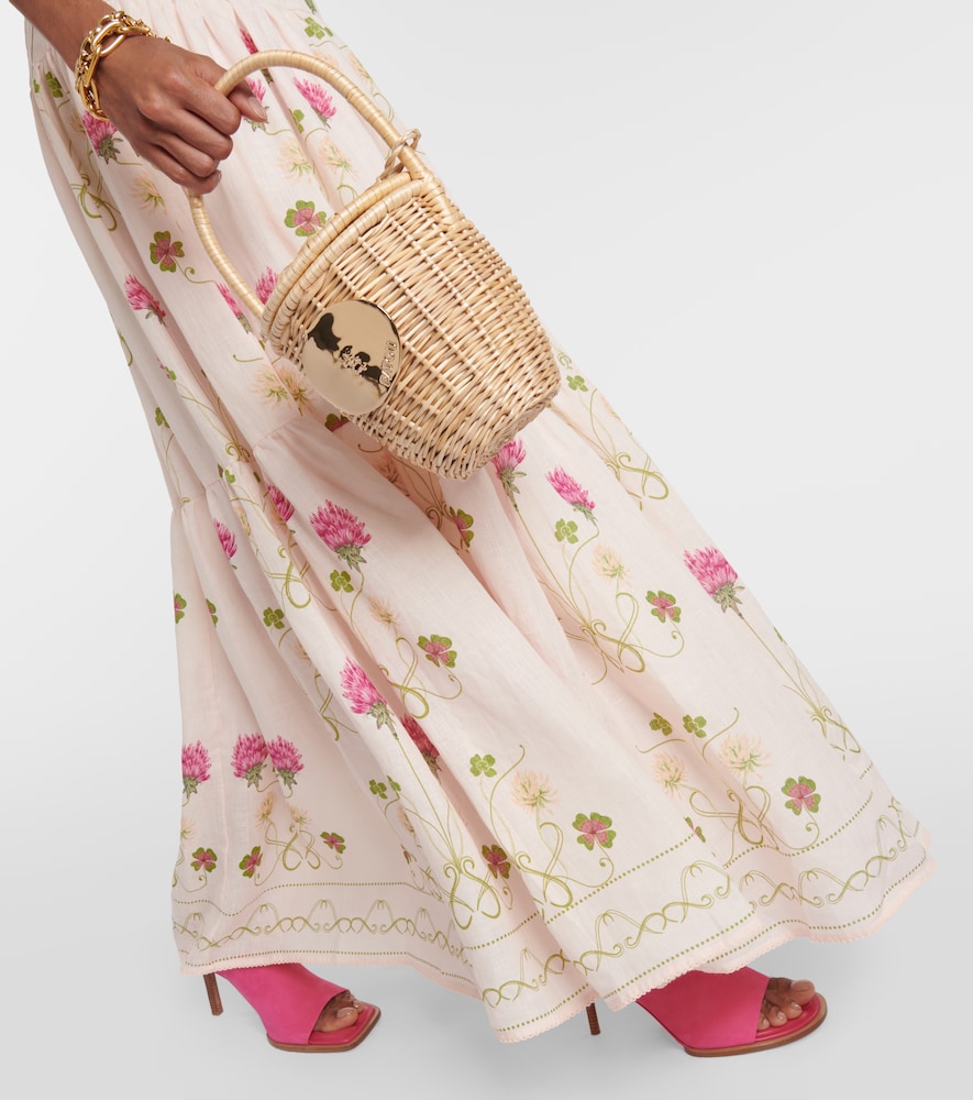 Lima floral linen maxi dress