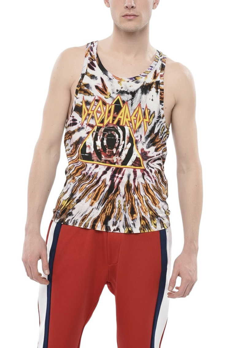 Multicolor Graphic Tank Top
