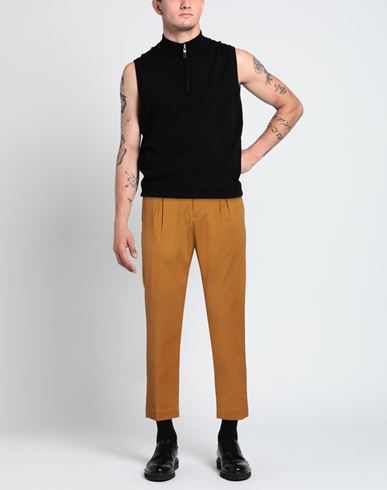 Man Pants Marigold Size 36 Cotton, Linen