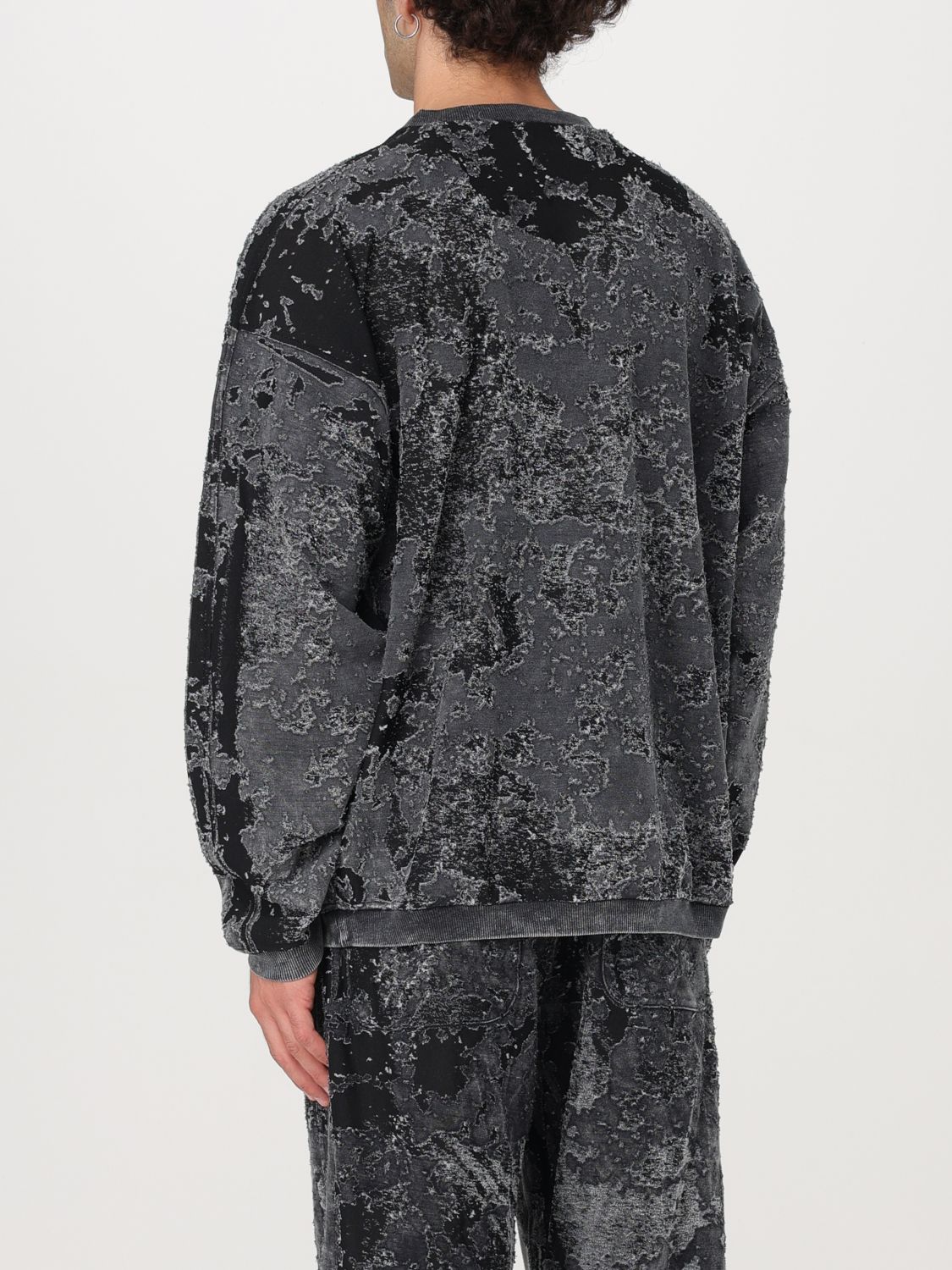 Distressed-effect sweatshirt - Black