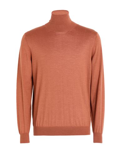 Man Turtleneck Rust Size 38 Cashmere, Silk