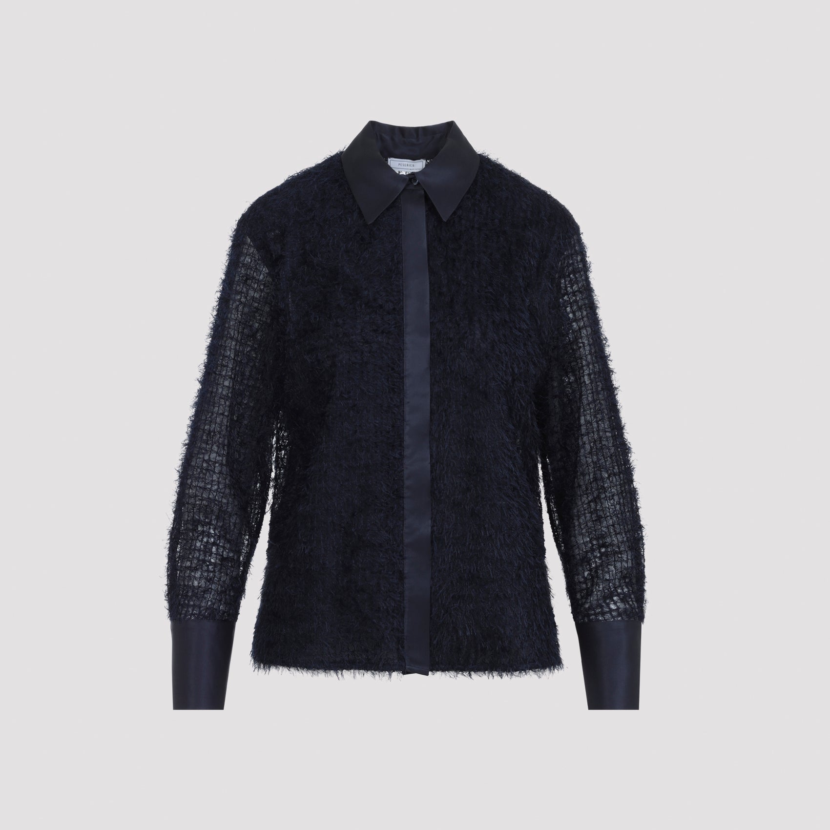 Women's Fil Coupé Polyester Button-Front Shirt