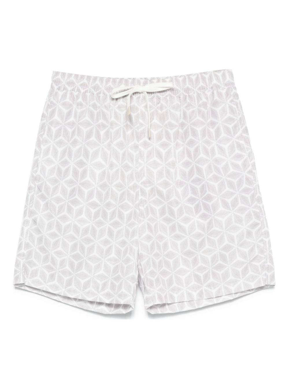 Floral-print swim shorts - Neutrals