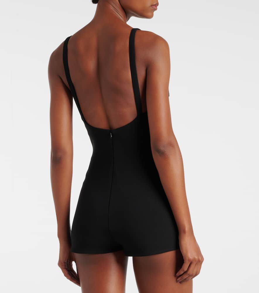 Wool-blend romper