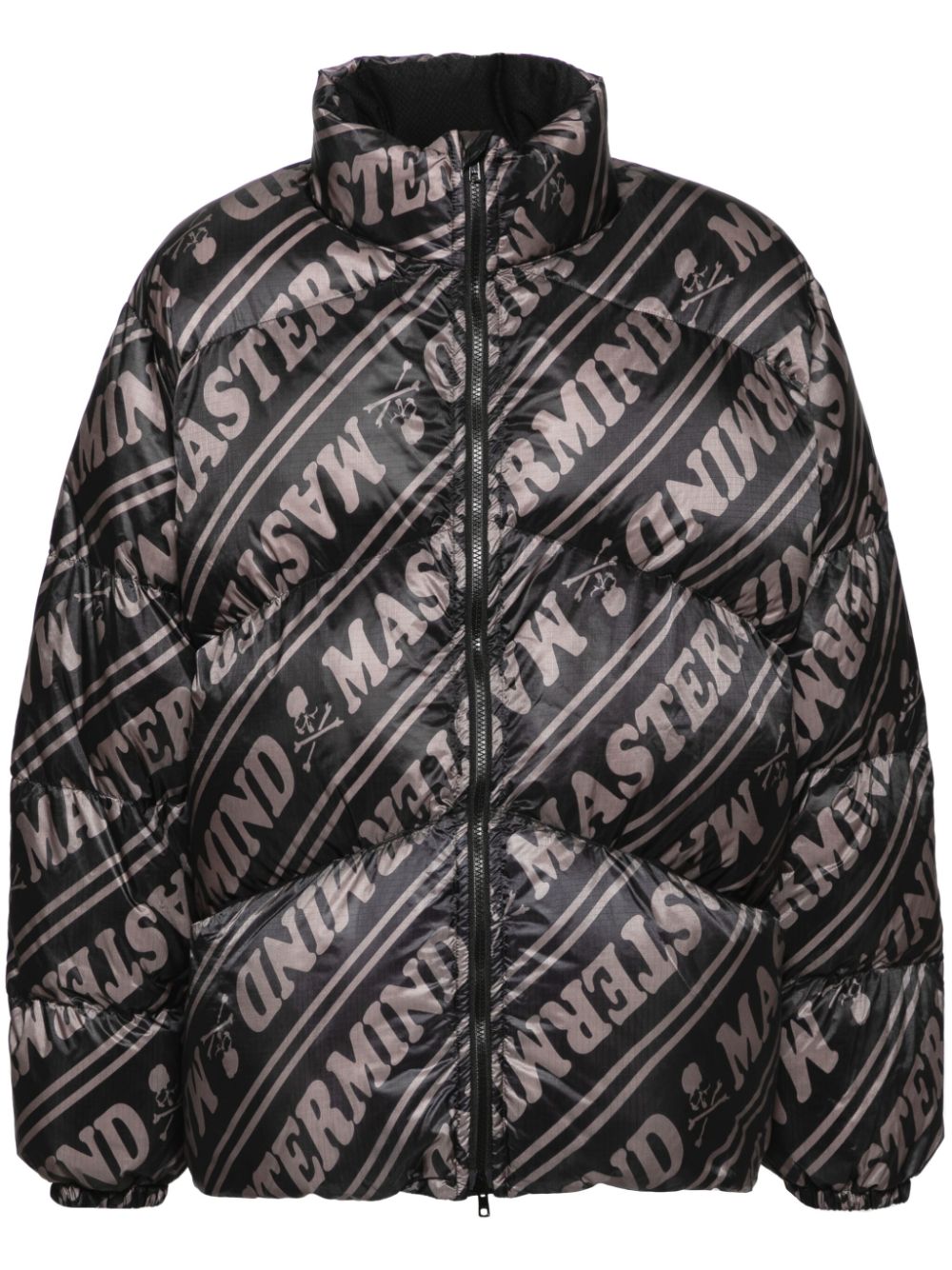 Logo down jacket - Black