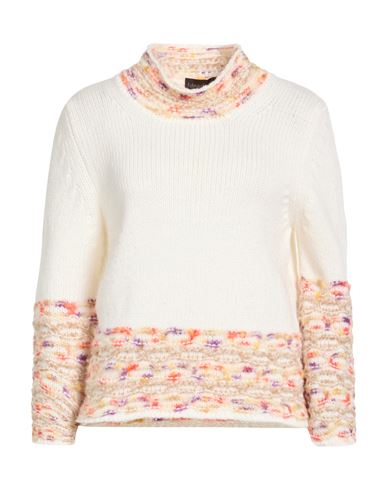 Woman Turtleneck Ivory Size M Merino Wool, Polyamide