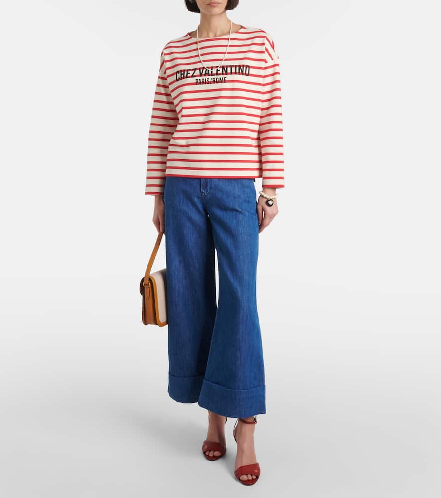 High-rise wide-leg jeans