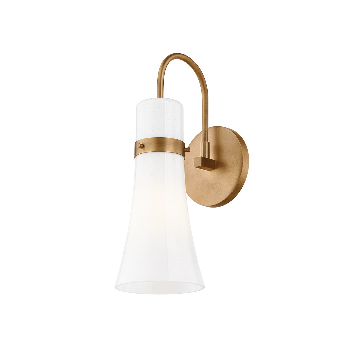 Patina Brass Wall Sconce from the Maple Collection