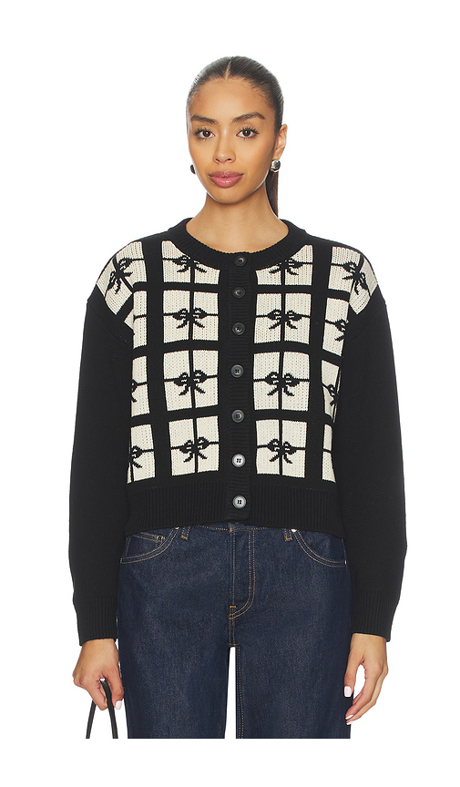 Callahan Present Cardigan in Black. - S also in L