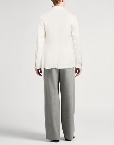 Man Blazer White Size S Linen