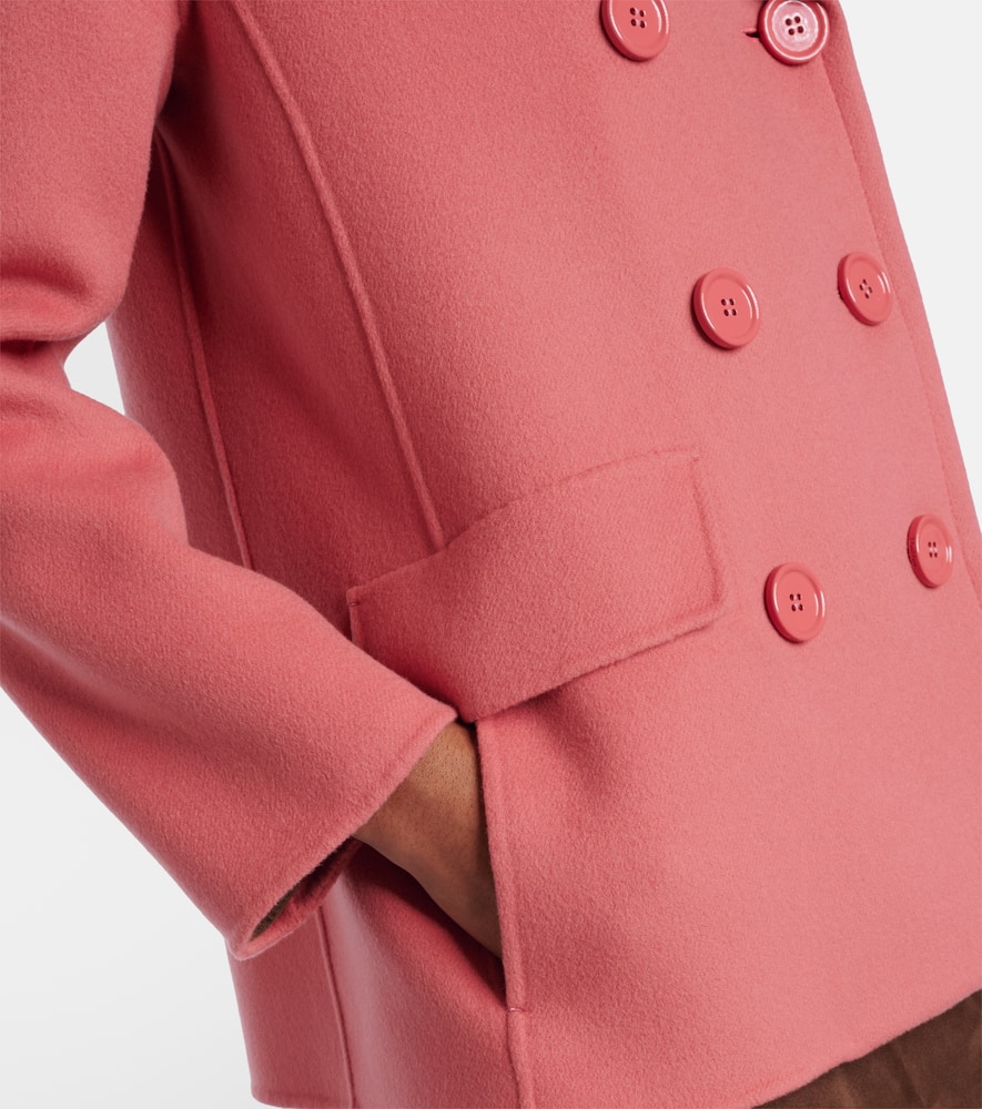 Efebo double-breasted virgin wool jacket